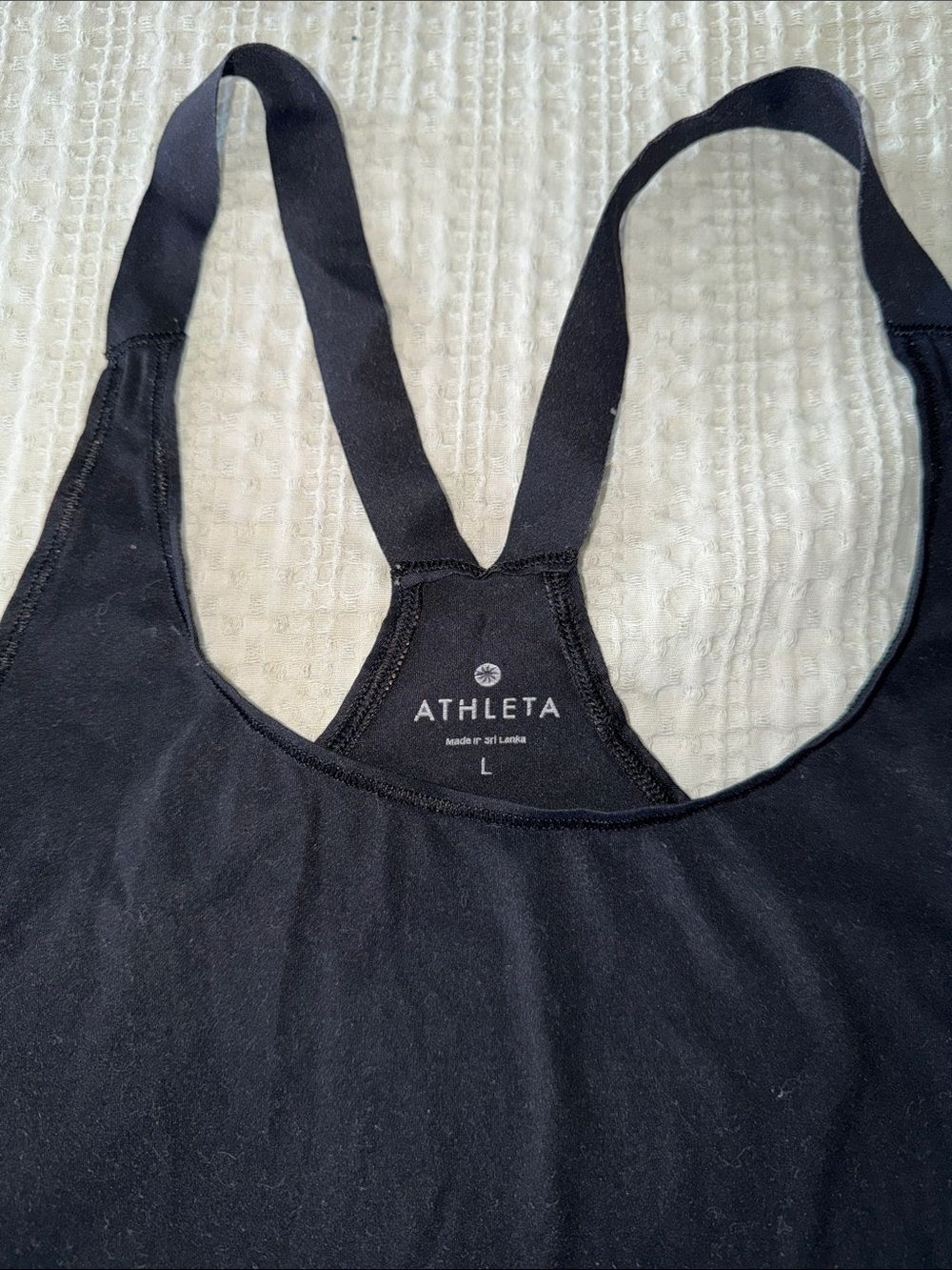 Athleta Black Racerback Tank - Picture 3 of 4